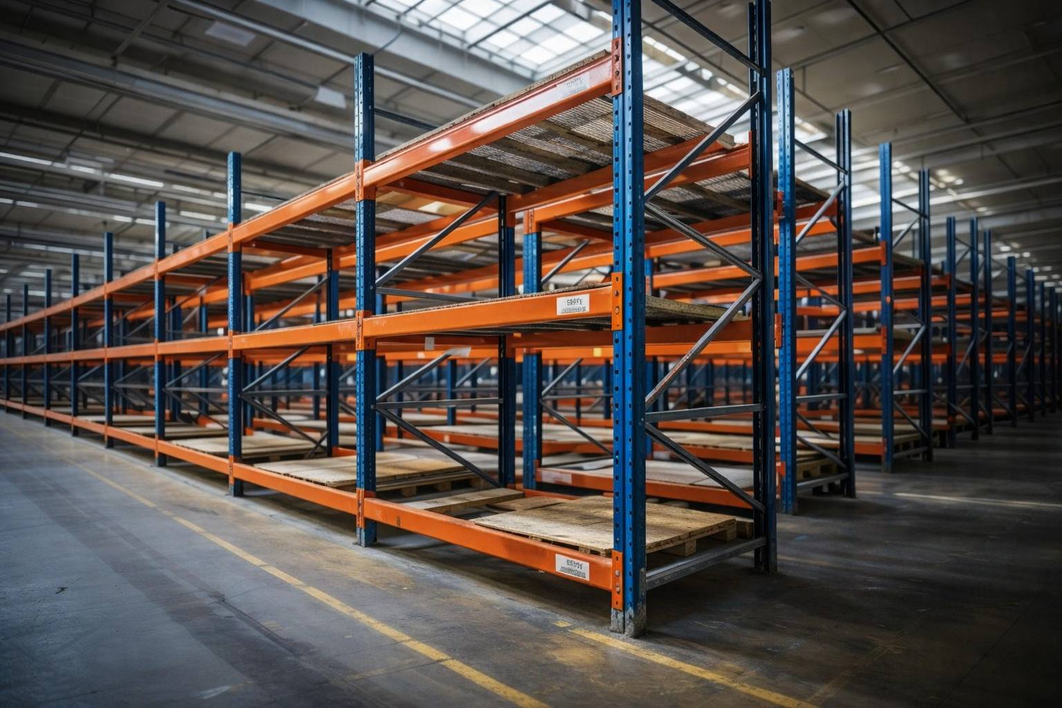 Warehouse rack structure system